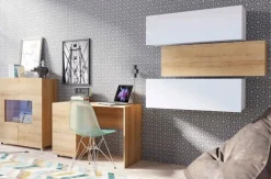 Biurka|Zestawy Mebli Młodzieżowych>GiB Meble Nowoczesne biurko do pokoju biura MODERN dąb złoty