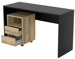 Biurka>Helvetia Nowoczesne biurko komputerowe z kontenerkiem 130 cm AGAPI