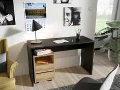 Biurka>Helvetia Nowoczesne biurko komputerowe z kontenerkiem 130 cm AGAPI