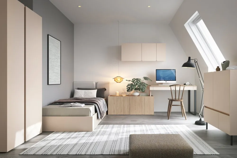 Biurka|Meble Dla Dzieci>MEBLAR Nowoczesne biurko młodzieżowe 125x63 cm z szufladami LISSARO