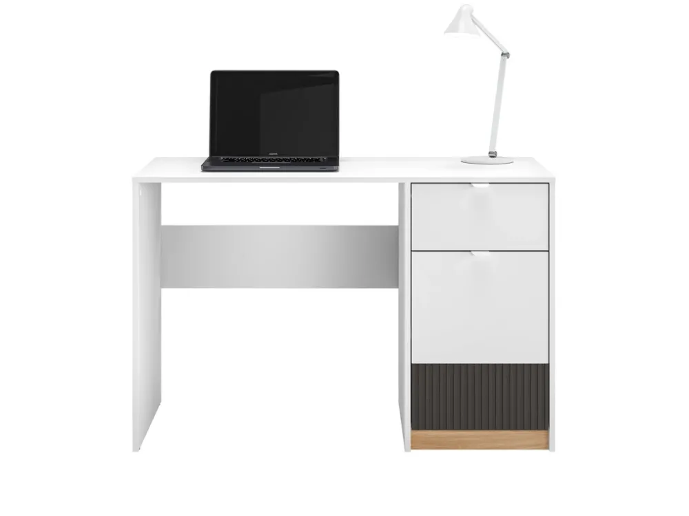 Biurka|Zestawy Mebli Młodzieżowych>ML Meble Nowoczesne biurko młodzieżowe 120 cm białe TORINO