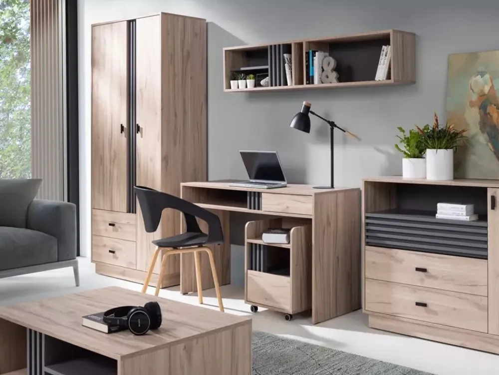 Biurka>MEBLAR Nowoczesne biurko z szufladą 120 cm AGRA