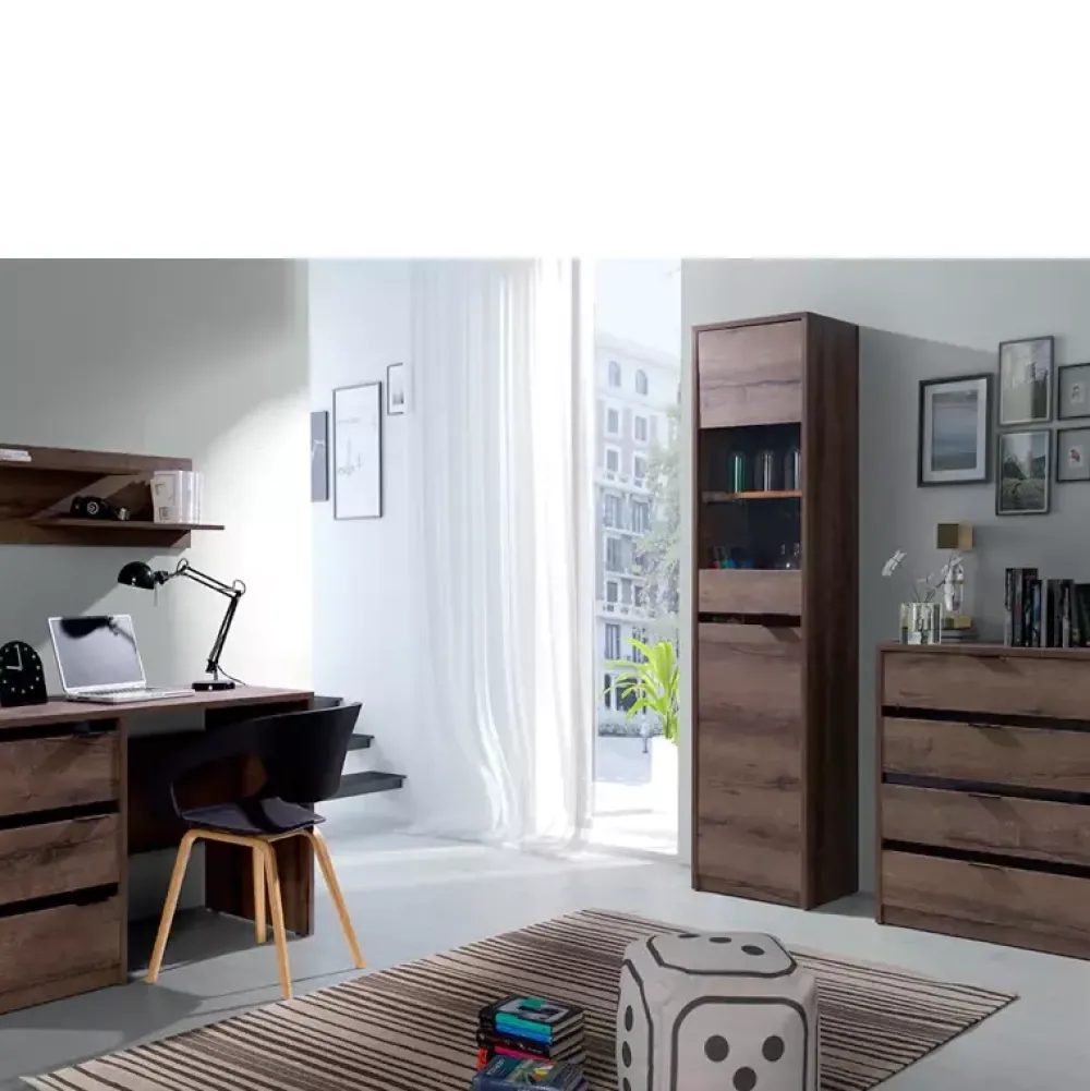 Biurka|Zestawy Mebli Młodzieżowych>GiB Meble Nowoczesne biurko z szufladami dąb monastery DENIS