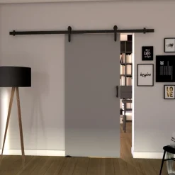 Drzwi Przesuwne>przesuwne.com Nowoczesne drzwi przesuwne do garderby 70 cm ANZIO szary