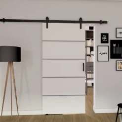 Drzwi Przesuwne>przesuwne.com Nowoczesne drzwi przesuwne do pokoju 90 cm SEFAL białe biały