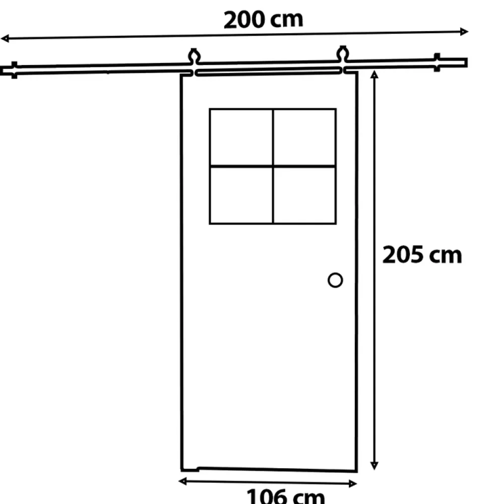 Drzwi Przesuwne>przesuwne.com Nowoczesne drzwi przesuwne naścienne 100 cm AREZO wenge