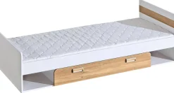 Łóżka Dziecięce|Łóżka Z Zagłówkiem>DOLMAR Nowoczesne łóżko do pokoju dziecięcego 80x195 cm LUMINOUS biały