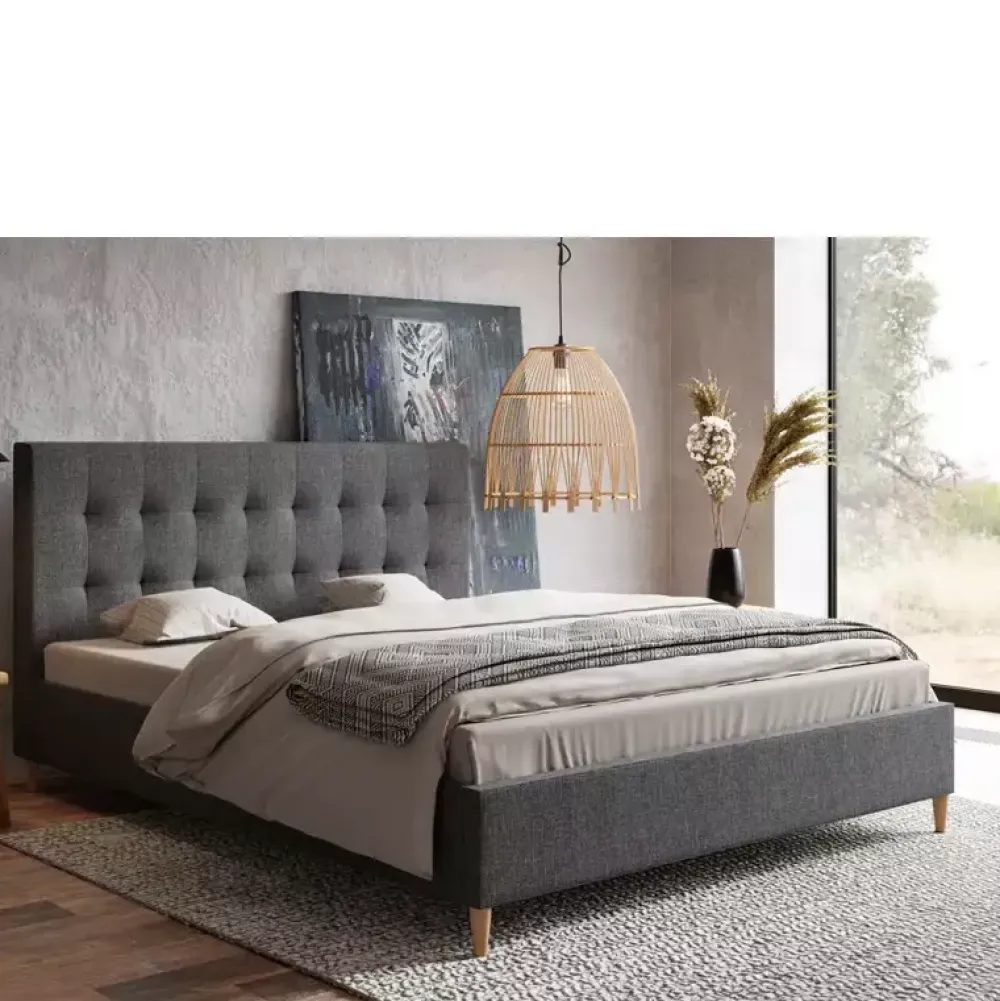 Łóżka Młodzieżowe|Łóżka Na Nóżkach>Riban Nowoczesne łóżko do sypialni 160x200 cm DRACO