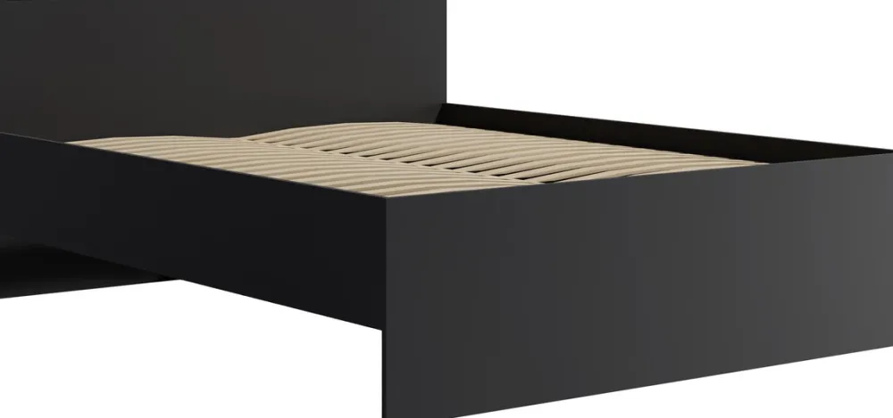 Łóżka Młodzieżowe|Łóżka Małżeńskie>GiB Meble Nowoczesne łóżko do sypialni 160x200 MAXIDO czarny