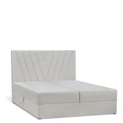 Łóżka Małżeńskie|Łóżka Ze Stelażem>MEBAS Nowoczesne łóżko kontynentalne z pojemnikiem FACE 200x200 cm