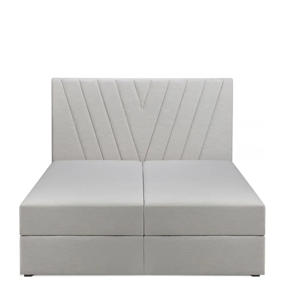 Łóżka Małżeńskie|Łóżka Ze Stelażem>MEBAS Nowoczesne łóżko kontynentalne z pojemnikiem FACE 200x200 cm