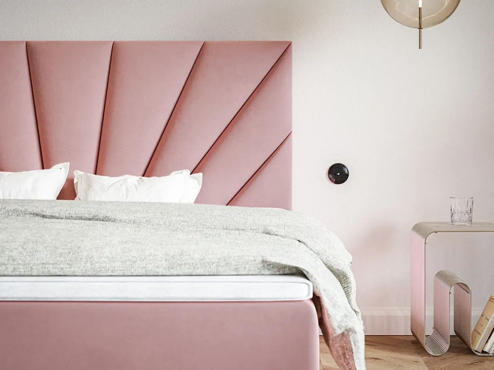 Łóżka Małżeńskie|Łóżka Ze Stelażem>Riban Nowoczesne łóżko kontynentalne 160x200 cm CELCO pojemnik na pościel