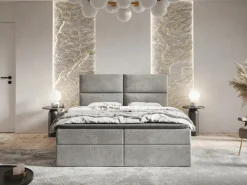 Łóżka Młodzieżowe|Łóżka Ze Stelażem></noscript>Riban Nowoczesne łóżko kontynentalne 140x200 cm GEND pojemnik