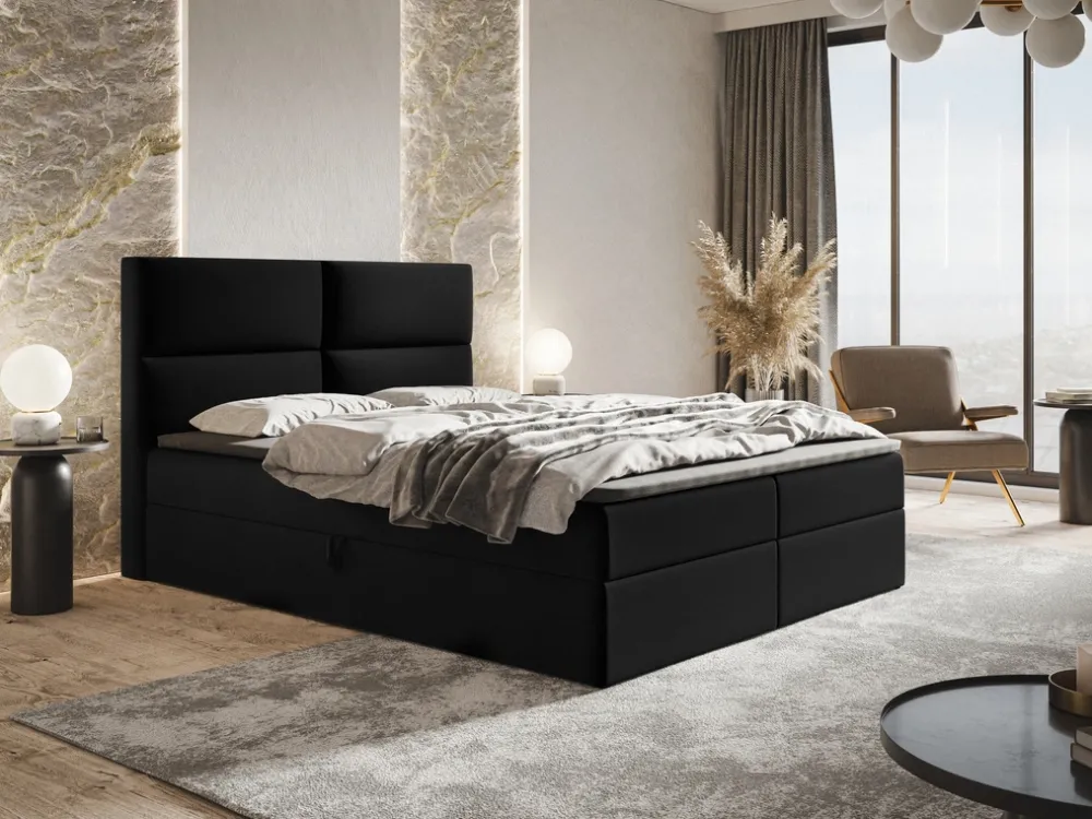 Łóżka Małżeńskie|Łóżka Ze Stelażem>Riban Nowoczesne łóżko kontynentalne 180x200 cm GEND pojemnik