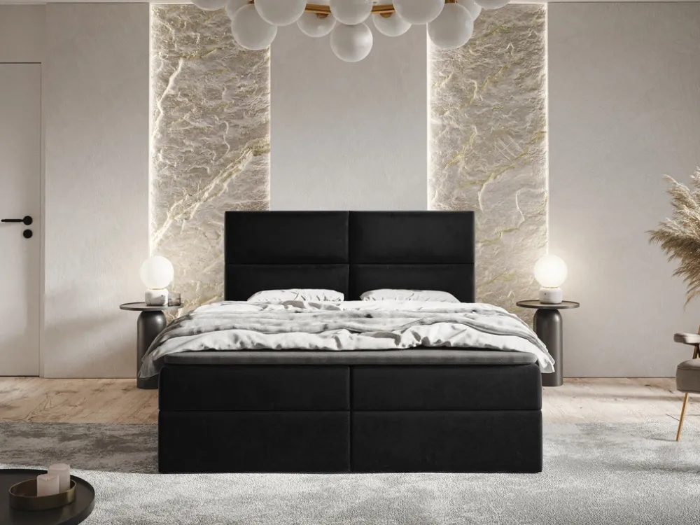 Łóżka Małżeńskie|Łóżka Ze Stelażem>Riban Nowoczesne łóżko kontynentalne 180x200 cm GEND pojemnik