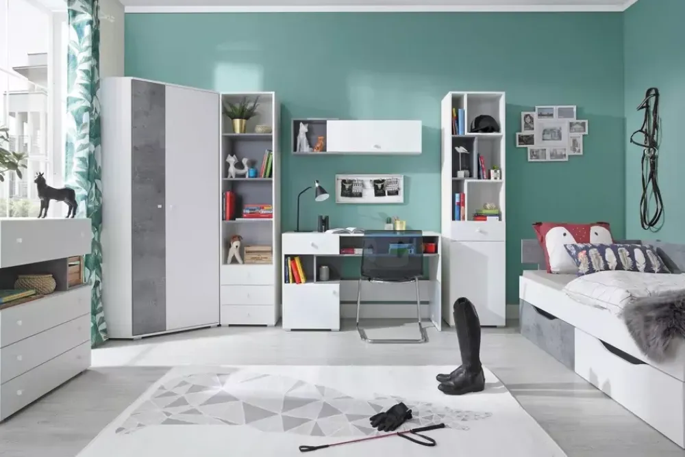 Meble Dla Dzieci|Łóżka Młodzieżowe>MEBLAR Nowoczesne łóżko młodzieżowe 120x200 SIREN