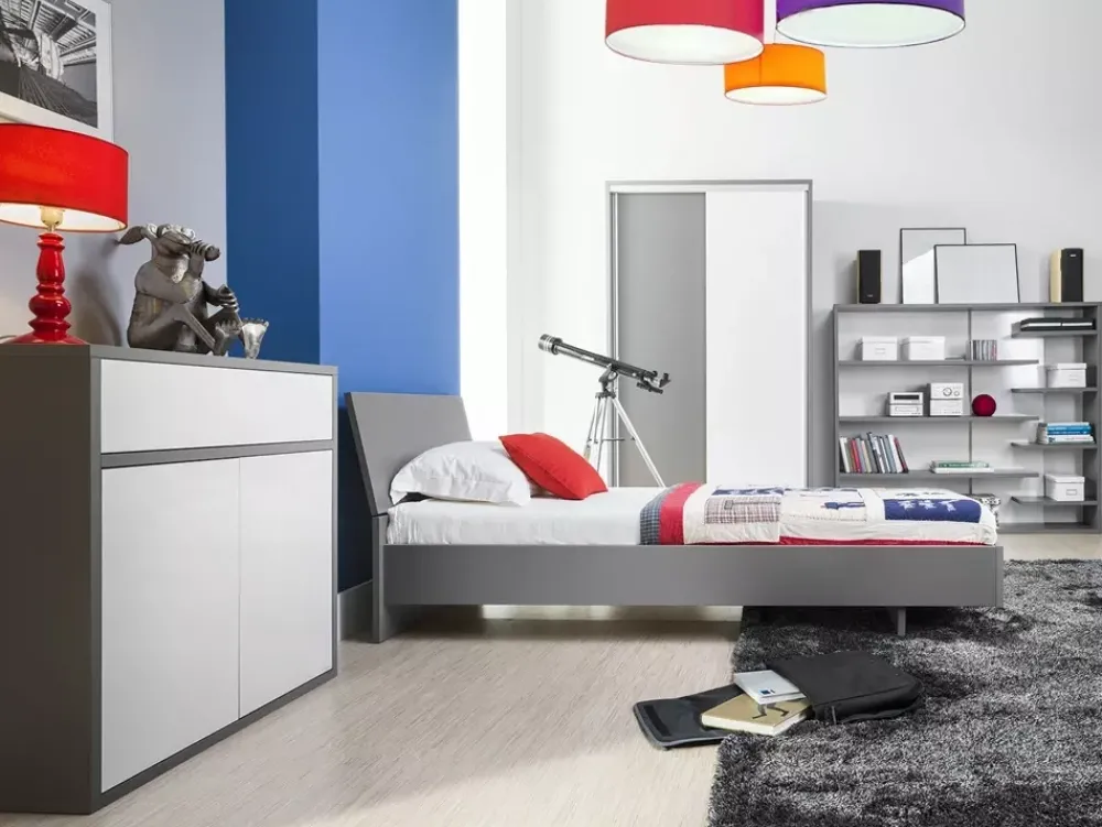 Łóżka Młodzieżowe|Łóżka Ze Stelażem>MARIDEX Nowoczesne łóżko młodzieżowe ze stelażem 90x200 cm ZENTO