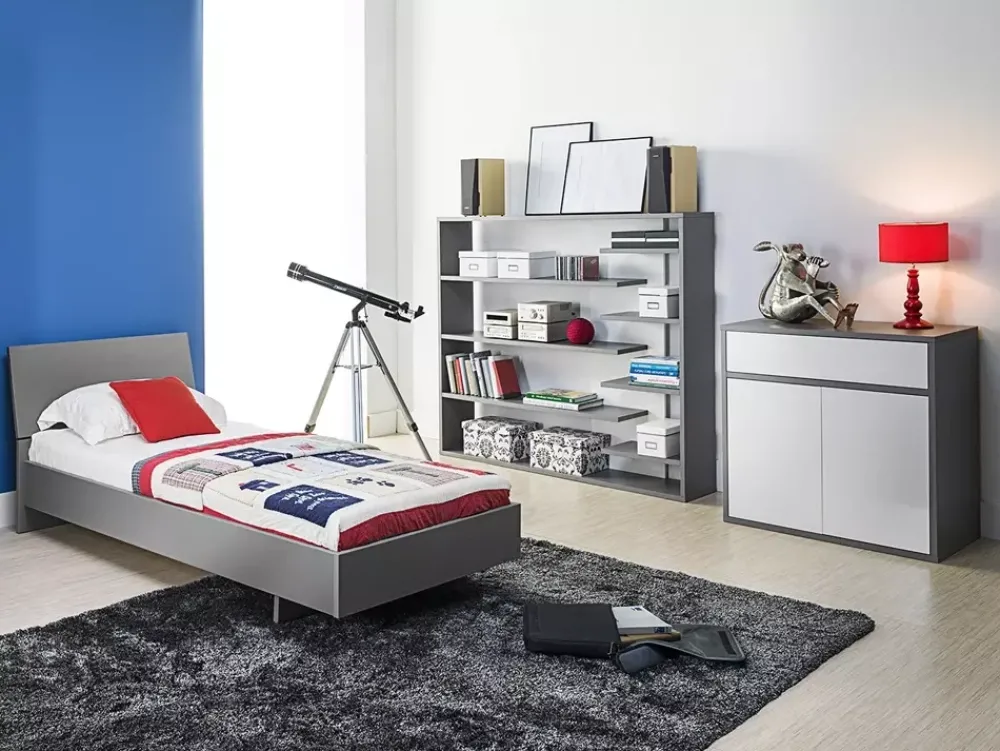 Łóżka Młodzieżowe|Łóżka Ze Stelażem>MARIDEX Nowoczesne łóżko młodzieżowe ze stelażem 90x200 cm ZENTO