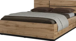 Meble Młodzieżowe|Łóżka Młodzieżowe>Helvetia Nowoczesne łóżko sypialniane 160x200 cm CROSS dąb wotan