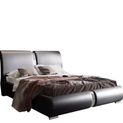 Łóżka Młodzieżowe|Łóżka Beżowe></noscript>Gruszka Nowoczesne łóżko tapicerowane 160x200 brązowe IZMIR