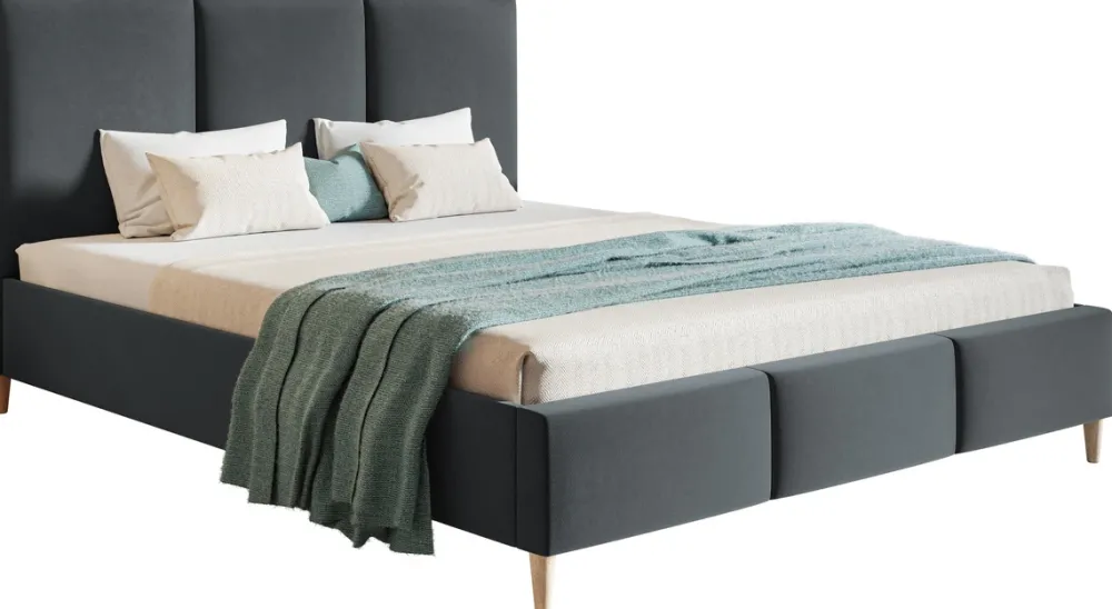 Łóżka Młodzieżowe|Łóżka Na Nóżkach>Riban Nowoczesne łóżko tapicerowane 160x200 cm LIMBO