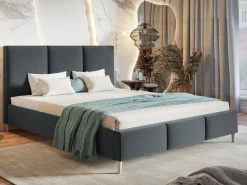 Łóżka Młodzieżowe|Łóżka Na Nóżkach>Riban Nowoczesne łóżko tapicerowane 160x200 cm LIMBO