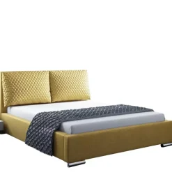 Łóżka Młodzieżowe|Łóżka Z Zagłówkiem></noscript>Gruszka Nowoczesne łóżko tapicerowane 160x200 zielone DAKAR