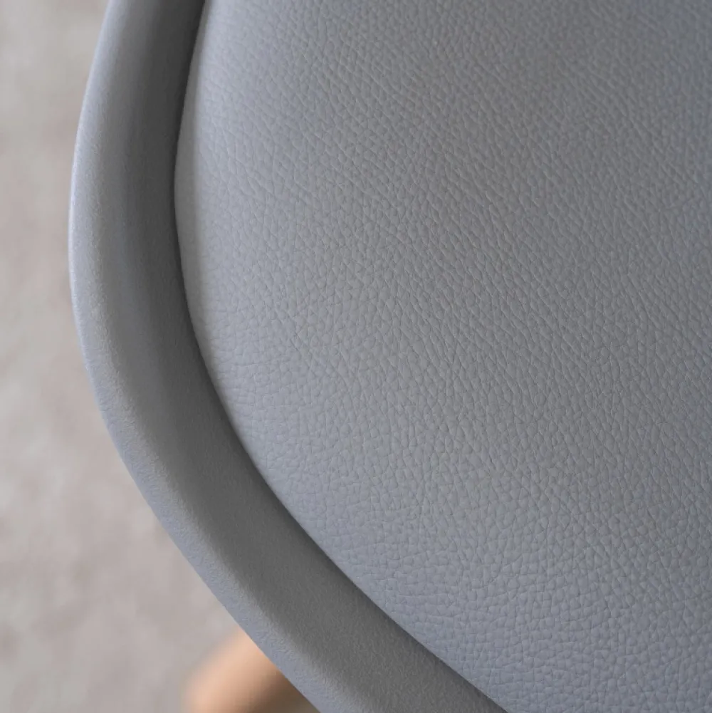 Krzesła Tapicerowane|Krzesła>MEBEL ELITE Nowoczesne krzesło tapicerowane do jadalni szare ekoskóra SILVO