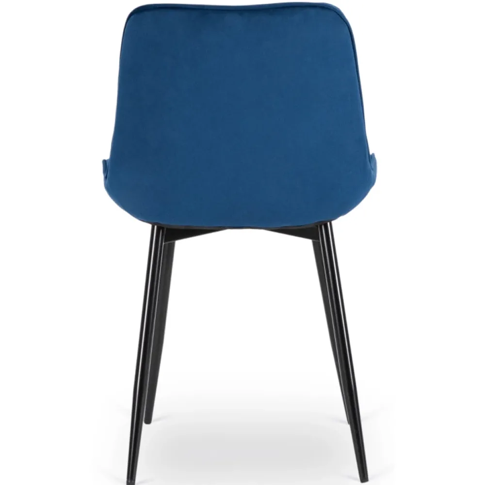 Krzesła Tapicerowane|Krzesła>MEBEL ELITE Nowoczesne krzesło welurowe do jadalni granatowe CILIO granatowy