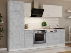 Meble Kuchenne></noscript>Lempert Nowoczesne meble do kuchni z zabudową lodówki TONY