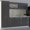 Meble Kuchenne>Lempert Nowoczesne meble do kuchni szary połysk SOFIA