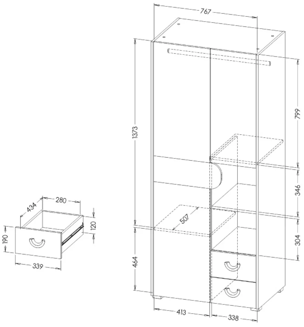 Meble Młodzieżowe|Zestawy Mebli Młodzieżowych>DOLMAR Nowoczesne meble do pokoju młodzieżowego COOLIFY