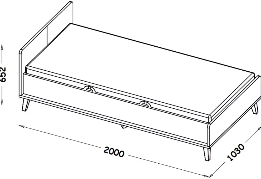 Zestawy Mebli Młodzieżowych>DOLMAR Nowoczesne meble do pokoju młodzieżowego z łóżkiem WARSAW