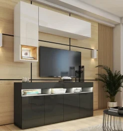 Zestawy Mebli Do Salonu|Meblościanki>BROMARKT Nowoczesne meble do salonu PREMIUM