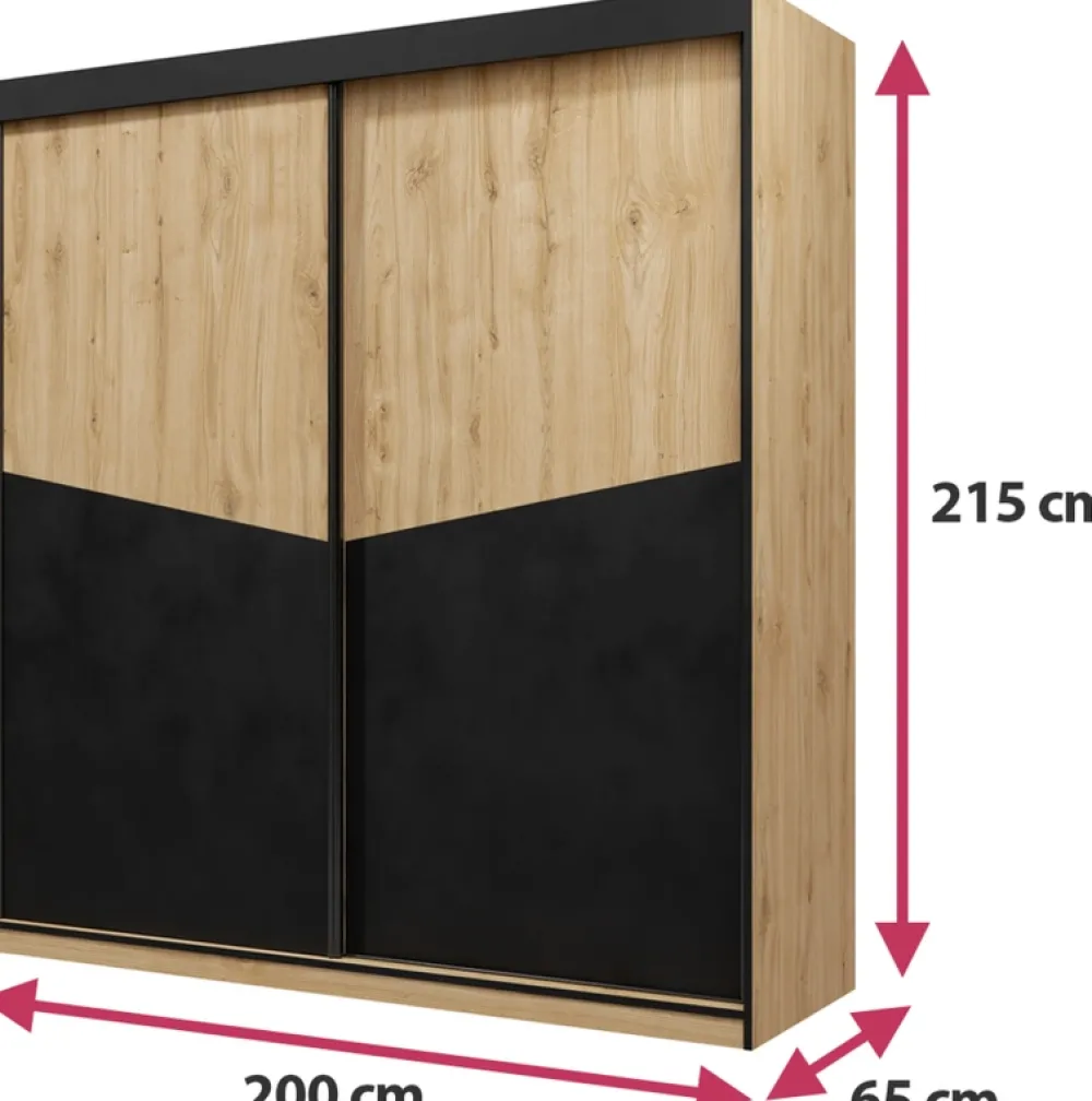 Zestawy Mebli Do Sypialni>JUREK Nowoczesne meble do sypialni AMADEO dąb odwieczny
