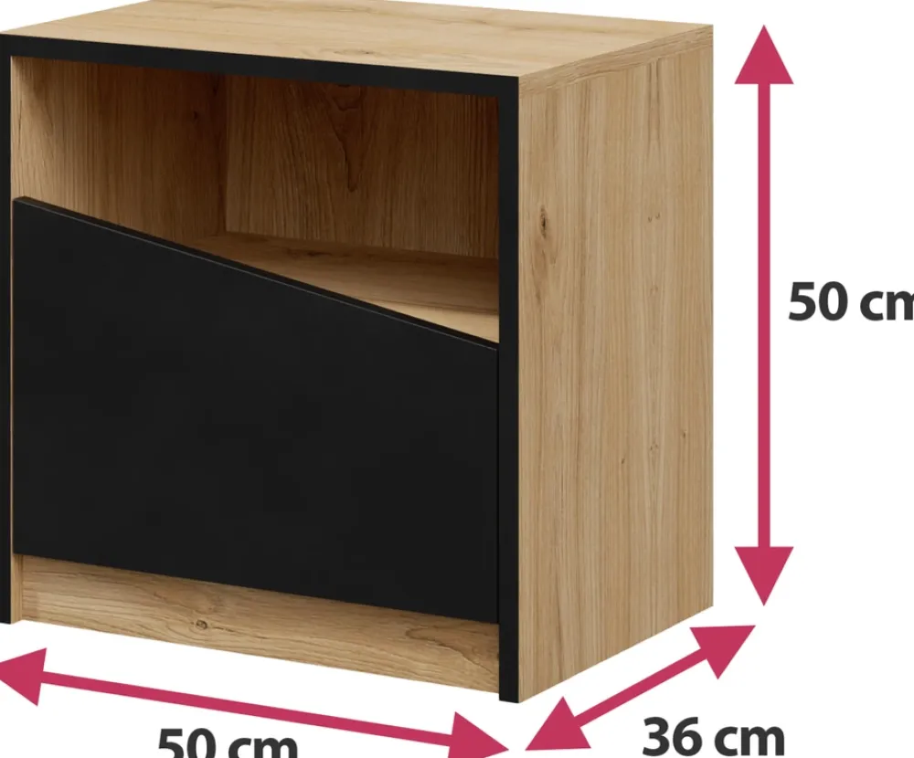 Zestawy Mebli Do Sypialni>JUREK Nowoczesne meble do sypialni AMADEO dąb odwieczny