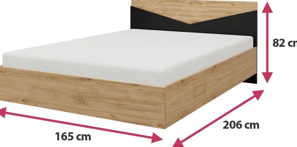 Zestawy Mebli Do Sypialni>JUREK Nowoczesne meble do sypialni AMADEO dąb odwieczny