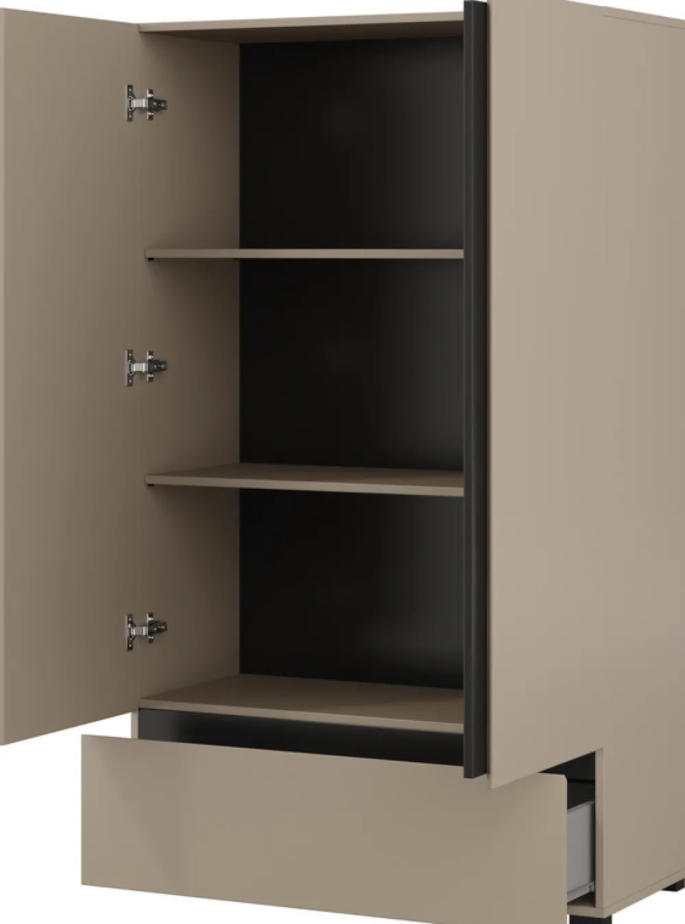 Zestawy Mebli Do Sypialni>Helvetia Nowoczesne meble do sypialni z łóżkiem 160x200 cm CROSS