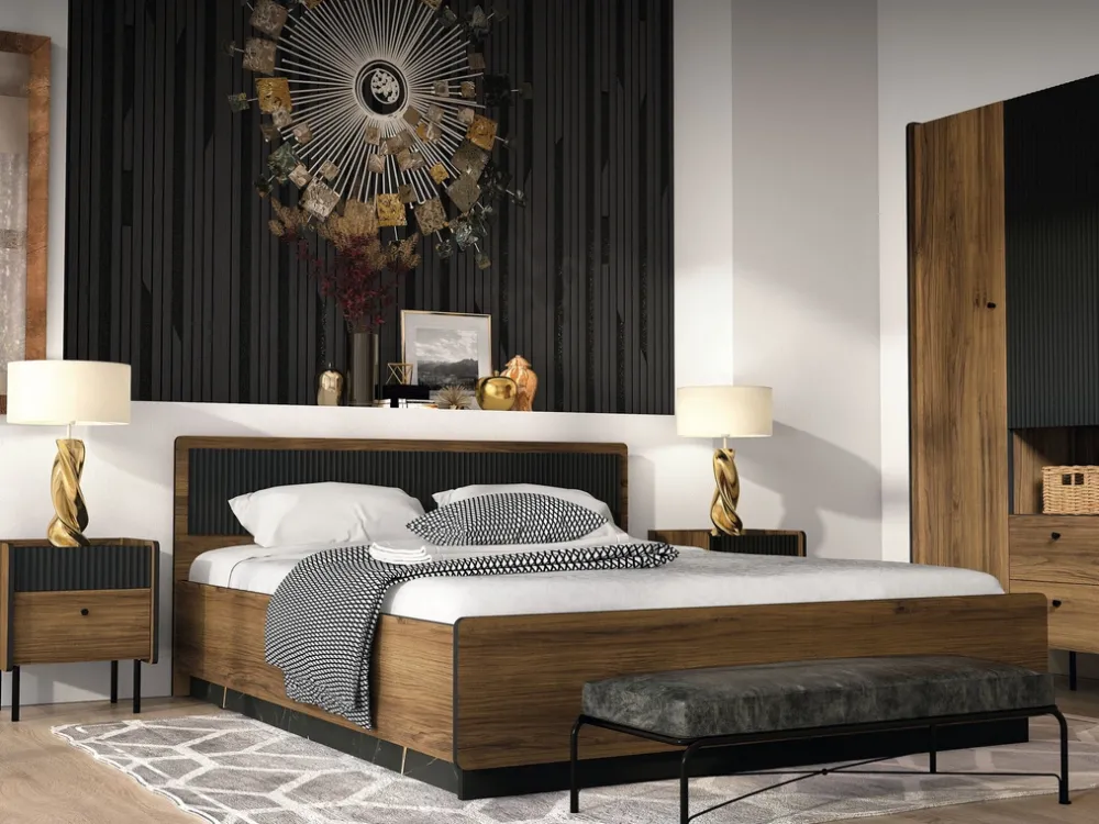 Zestawy Mebli Do Sypialni|Zestawy Mebli Do Salonu>DOLMAR Nowoczesne meble do sypialni PINNACLE