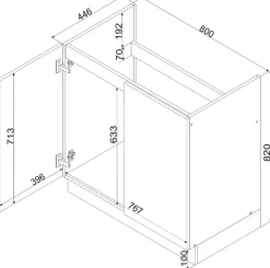 Meble Kuchenne></noscript>Stolkar Nowoczesne meble kuchenne 200 cm ANIKA dąb artisan