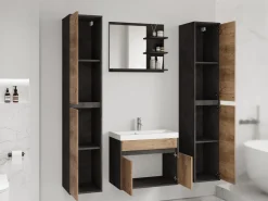 Meble Łazienkowe>BRATEX Nowoczesne meble wiszące do łazienki CHAPO XL