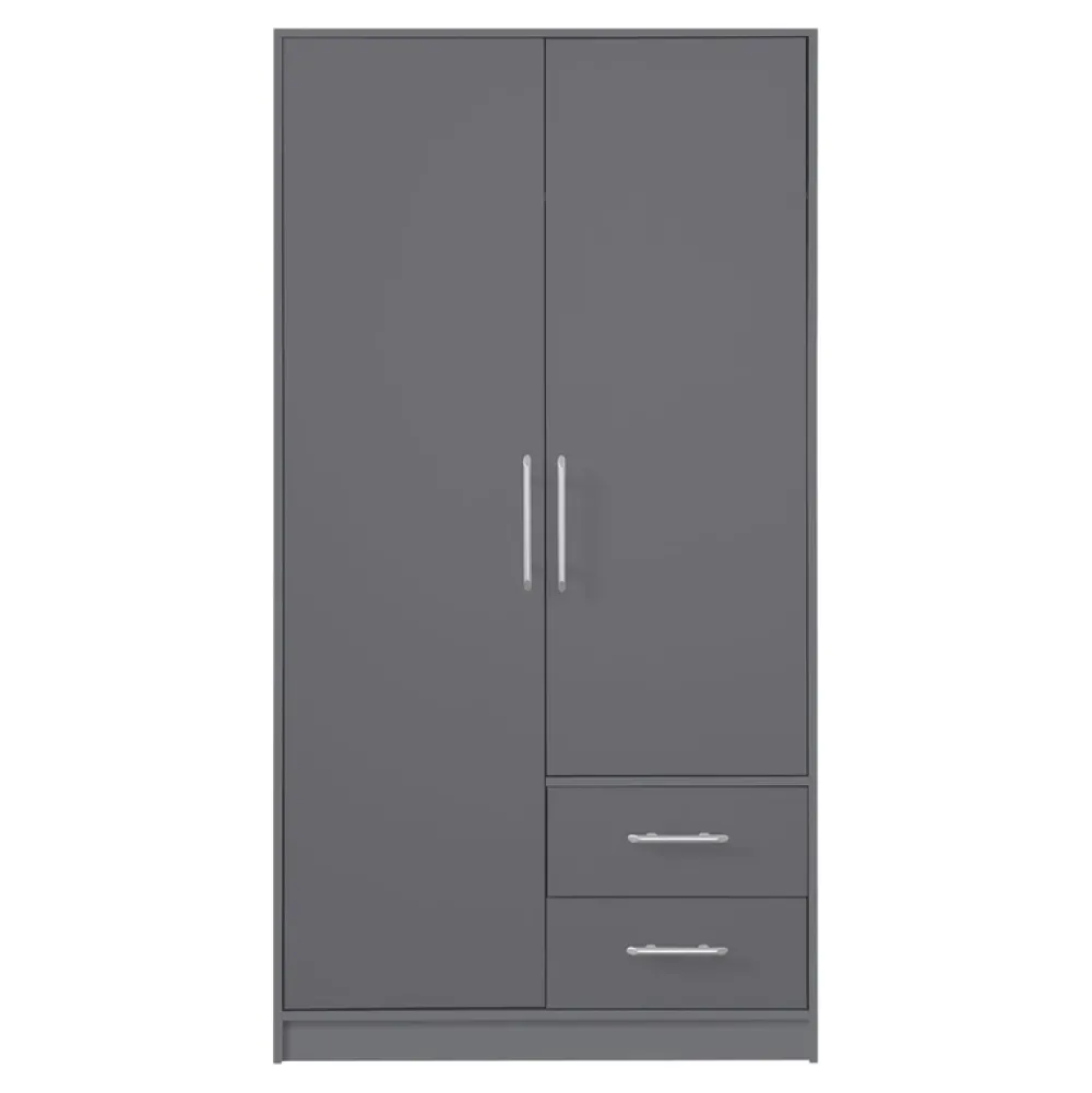 Meble Dla Dzieci|Meble Młodzieżowe>MEBLAR Nowoczesne szafy do sypialni SEVAS półki szuflady antracyt