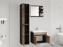 Meble Łazienkowe>BRATEX Nowoczesne wiszące meble łazienkowe z umywalką 60 cm CHAPO