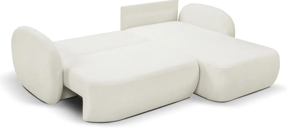 Meble Dla Dzieci|Narożniki>LASKI Nowoczesny beżowy narożnik do salonu z funkcją spania OMERO