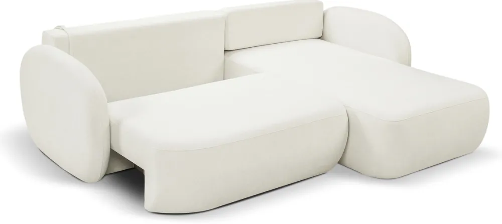 Meble Dla Dzieci|Narożniki>LASKI Nowoczesny beżowy narożnik do salonu z funkcją spania OMERO