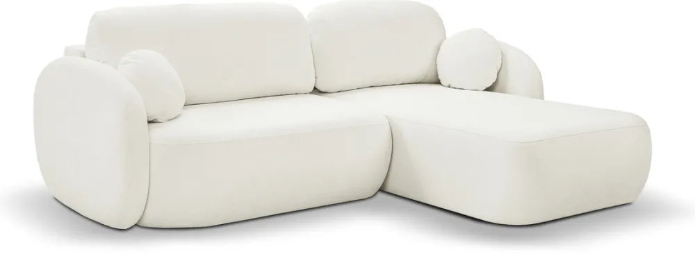 Meble Dla Dzieci|Narożniki>LASKI Nowoczesny beżowy narożnik do salonu z funkcją spania OMERO