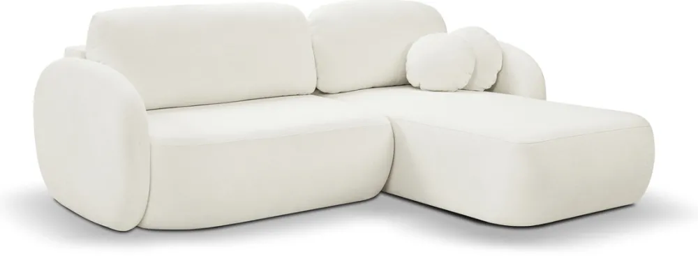 Meble Dla Dzieci|Narożniki>LASKI Nowoczesny beżowy narożnik do salonu z funkcją spania OMERO