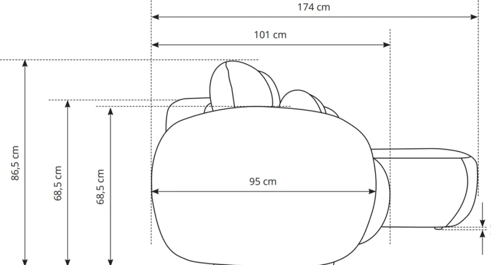 Meble Dla Dzieci|Narożniki>LASKI Nowoczesny beżowy narożnik do salonu z funkcją spania OMERO