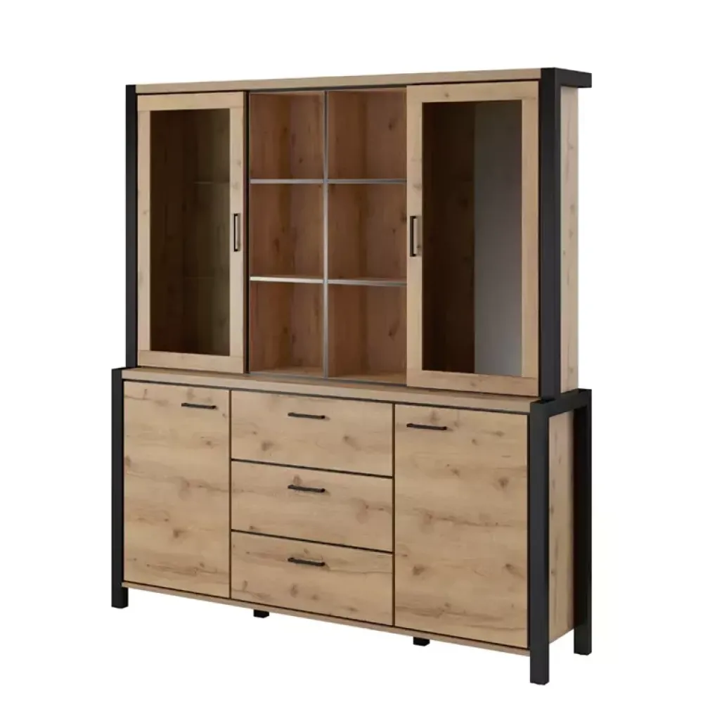 Zestawy Mebli Do Salonu|Witryny>Helvetia Nowoczesny kredens do salonu ANGELINO