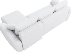 Meble Dla Dzieci|Narożniki></noscript>IZABELLA MEBLE Nowoczesny narożnik boucle z funkcją spania do salonu ROTTERDAM